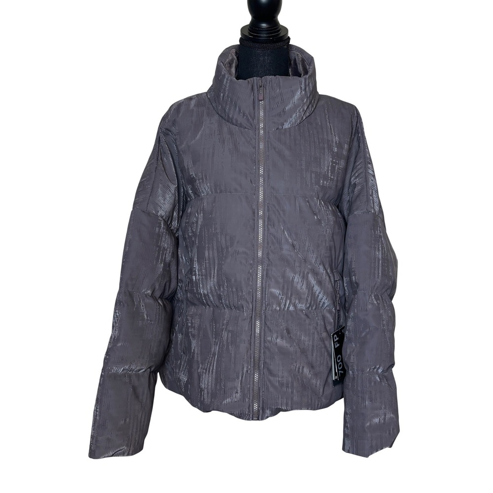 Under Armour Womens CGI Down Puffer Shine Jacket Gray 700 Fill 1378859 L